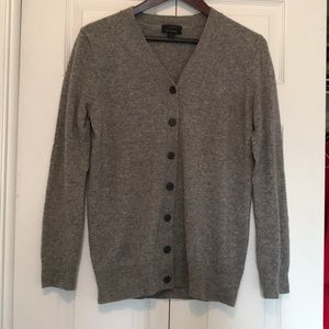 JCrew  cashmere cardigan in grey